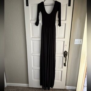 Black pregnancy photo shoot Amazon Dress.